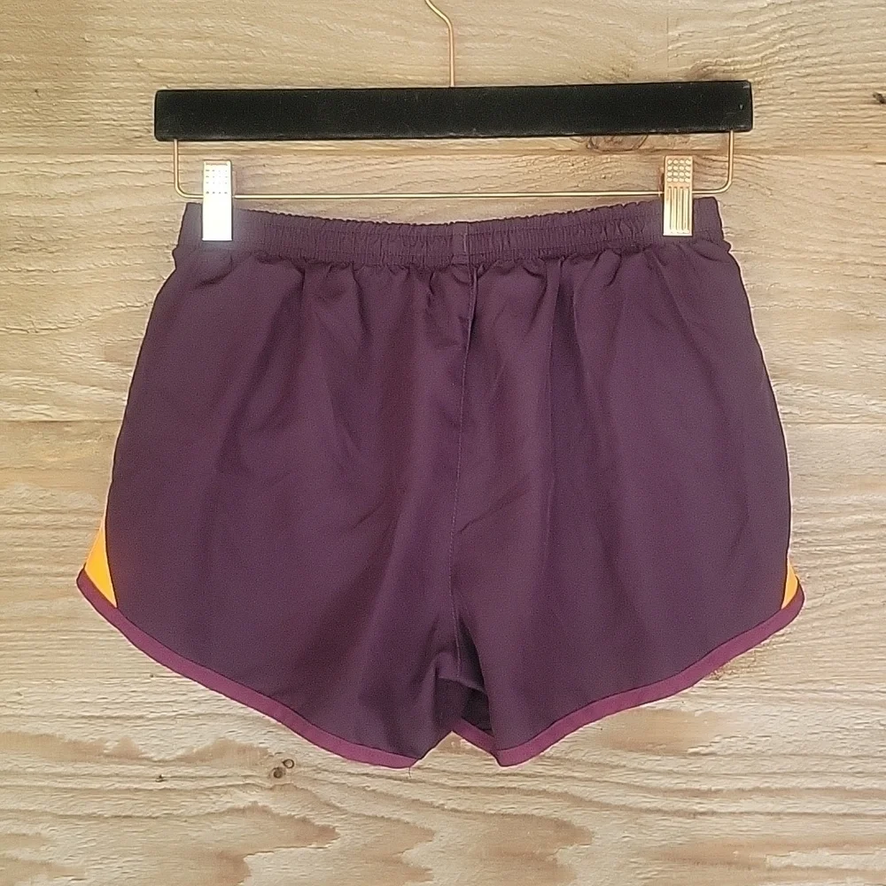 Nike Running Shorts Maroon with Orange Trim Size Small